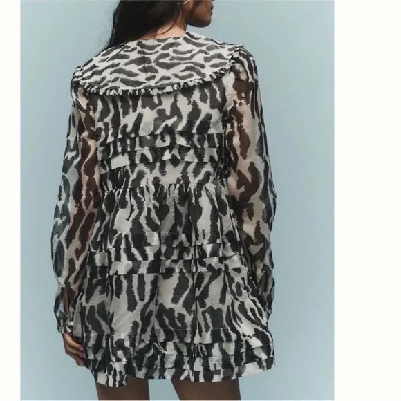 Maeve Black and White Animal Print Dress - Picture 4 of 5